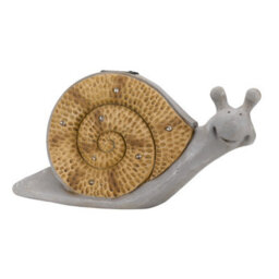 Smart Garden Solar Woodstone Inlit Snail Garden Light Figure Ornament 1020920 - thumbnail 2