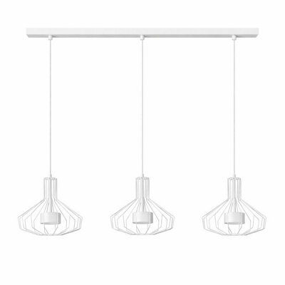 Luminosa Lighting Luminosa Axia Bar Pendant Ceiling Light White 3X Gx53 - image 1