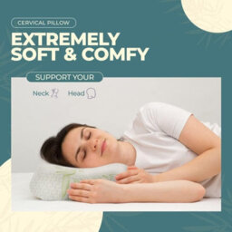 Nod Off Bamboo Memory Foam Wave Pillow For Neck And Shoulder Pain Orthopaedic Pillow Side Sleeper Pillow Hypoallergenic Support 50 X 30 Cm - thumbnail 2