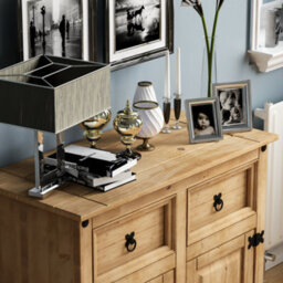 Lassic Vida Designs Corona 2 Door 2 Drawer Sideboard Storage Cabinet Cupboard - thumbnail 4