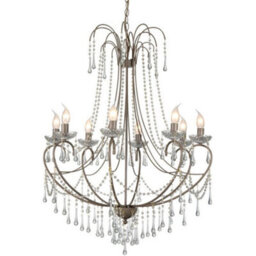 Luminosa Lighting Luminosa Romance 8 Light Multi Arm Chandeliers Pale Taupe