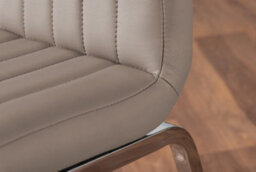 Furniturebox Uk Novara 100Cm Round Dining Table & 2 Cappuccino Isco Chairs - thumbnail 8