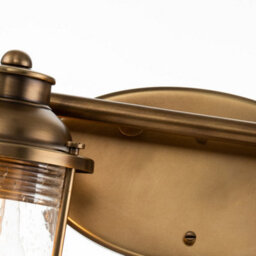 Luminosa Lighting Elstead Kichler Ashland Bay Wall Lamp Natural Brass, Ip44 - thumbnail 2
