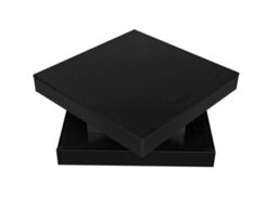 Black Square High Gloss Coffee Table With 360 Rotating Top And Led Lights - thumbnail 8