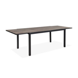 Sweeek - 8-Seater Extendable Outdoor Table Brown 240X90X75 Cm - Nashville 240Cm - thumbnail 2