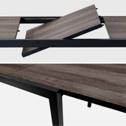 Sweeek - 8-Seater Extendable Outdoor Table Brown 240X90X75 Cm - Nashville 240Cm - thumbnail 5