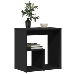 Berkfield Side Tables 2 Pcs Black 50X30X50 Cm Engineered Wood - thumbnail 4