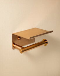 Cosmic Paper Holder With Cover Brushed Copper Pvd Architect Sp - thumbnail 2