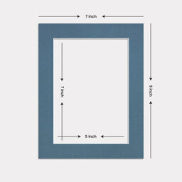 Ak Frames 9X7 Pompadour Picture Mounts To Fit 7X5 Aperture Size - Mount Board Only (No Frame Included) - thumbnail 3