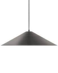 Wyld And Coco Lumina Ufo Black Pendant Lamp - Modern Mid-Century Metal Pendant Light For Dining And Kitchen (W58 X D58 X H100Cm) - thumbnail 1