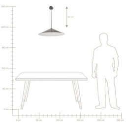 Wyld And Coco Lumina Ufo Black Pendant Lamp - Modern Mid-Century Metal Pendant Light For Dining And Kitchen (W58 X D58 X H100Cm) - thumbnail 7