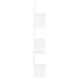 Berkfield Wall Corner Shelf White 20X20X127.5 Cm Engineered Wood - thumbnail 3