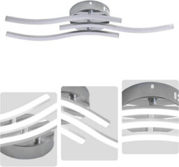Pheashine Triple Layer Wave 18W 6500K Bright White 220V Flush Mount Led Ceiling Light - thumbnail 5