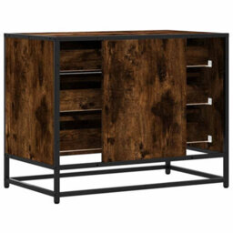 Walplus Drawer Cabinet Smoked Oak 70X41X56 Cm Engineered Wood - thumbnail 7