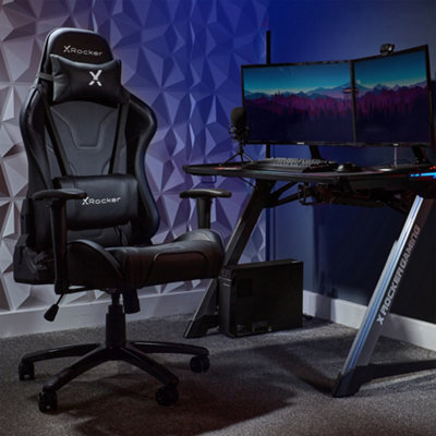 X Rocker Agility Esport Ergonomic Gaming Chair - Carbon Black - image 1