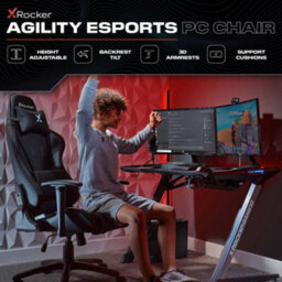 X Rocker Agility Esport Ergonomic Gaming Chair - Carbon Black - thumbnail 2