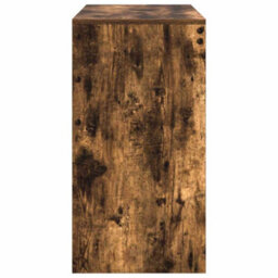 Berkfield Modern Writing Desk Smoked Oak Engineered Wood 90 X 40 X 76 Cm - thumbnail 6