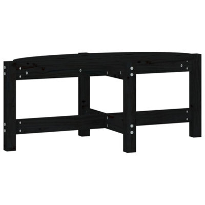 Berkfield Classic Coffee Table Black 87X48X35 Cm Solid Wood Pine - image 1