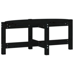 Berkfield Classic Coffee Table Black 87X48X35 Cm Solid Wood Pine - thumbnail 1