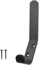 SISI UK Coat Rack Hook Wall Mounted Black Coated Double Hat And Coat Hanger Hook Towel Kitchen Bathroom Door Cabinet Bedroom With Screwx10 - thumbnail 2