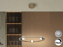 Luminosa Lighting Luminosa Tirsa Pendant Ceiling Light Bronze Led 3000K - Uk Stock