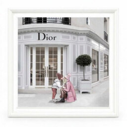 Home Luxe Interiors Dior Jewelry White Step Frame Luxury Wall Art 70X70Cm Home Decor - thumbnail 3