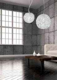 Luminosa Lighting Luminosa Astra 3 Light Dome Pendant Ceiling Light Chrome, Crystals 45X47Cm - thumbnail 2