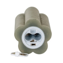 Luxe  Collection  Natural  Glow  2.75X5  Grey  Pillar  Led  Candle - thumbnail 4