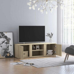 Walplus Tv Cabinet Sonoma Oak 120X34X37 Cm Engineered Wood - thumbnail 1