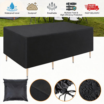250X250X90Cm Heavy Duty Waterproof Garden Patio Furniture Cover For Rattan Table Sofa Outdoor - image 1