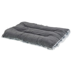 Beliani  Pet Bed Ergani Velvet Grey - thumbnail 1