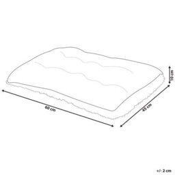 Beliani  Pet Bed Ergani Velvet Grey - thumbnail 3