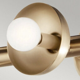 Luminosa Lighting Elstead Kichler Palta Bar Pendant Ceiling Light Contemporary Champagne Bronze 10X E14 - thumbnail 2