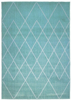 The Rugs Maestro Collection Berber Design Rug In Duck Egg Blue  3649 Bs33 - image 1