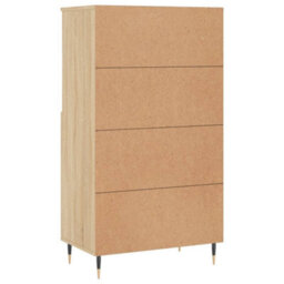 Berkfield Highboard Sonoma Oak 60X36X110 Cm Engineered Wood - thumbnail 8