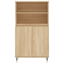 Berkfield Highboard Sonoma Oak 60X36X110 Cm Engineered Wood - thumbnail 5
