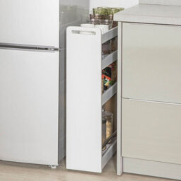 Sobuy Nsr01-W 4 Tiers Serving Trolley, Slide Out Storage Rack Shelf On Wheels,w60Xd18Xh81.5 - thumbnail 7