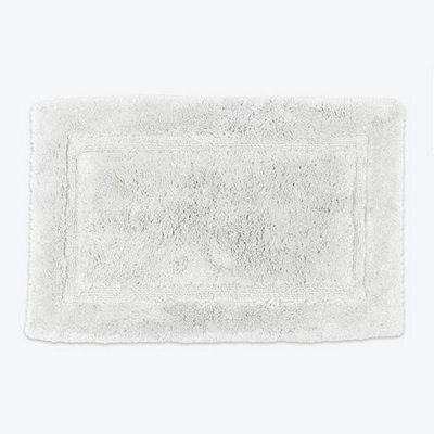 Allure Bath Fashions Bamboo Cotton Non-Slip Bath Mat - White - image 1