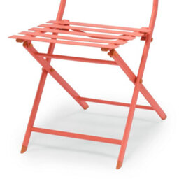 Vonhaus Folding Bistro Set For 2, Coral Garden Table & Chairs, Weather Resistant Steel Frame For Outdoors, Balcony And Patio - thumbnail 9