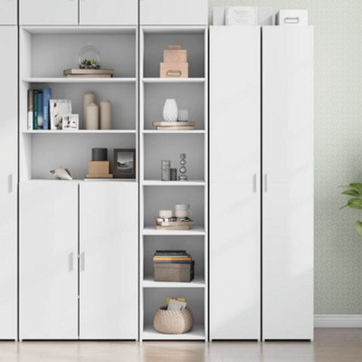 Berkfield Highboard White 40X41X185 Cm Engineered Wood - image 1