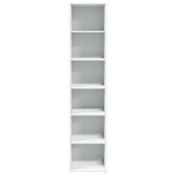 Berkfield Highboard White 40X41X185 Cm Engineered Wood - thumbnail 4