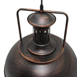 Long Life Lamps Company Steampunk Industrial Pendant Light Ceiling Lampshade Dome Metal M0131 - thumbnail 5