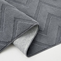 Bedlooms Grey High Low Pile Rug 60X110Cm, Soft Thick Piles, Diamond Pattern, Hallway Runner And Area Rugs - thumbnail 2