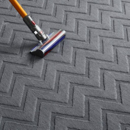 Bedlooms Grey High Low Pile Rug 60X110Cm, Soft Thick Piles, Diamond Pattern, Hallway Runner And Area Rugs - thumbnail 5