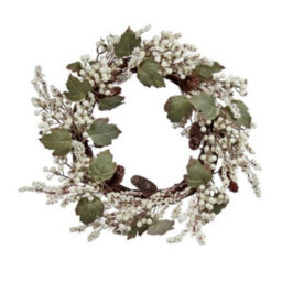 Samuel Alexander 40Cm Hanging Christmas Winter Berry Wreath With Seasonal Foliage - thumbnail 4
