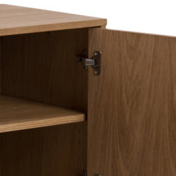 Furniture To Go Brighton 3 Door Sideboard In Oak With Herringbone Effect - thumbnail 9
