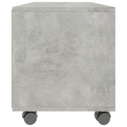 Berkfield Tv Cabinet With Castors Concrete Grey 90X35X35 Cm Engineered Wood - thumbnail 5