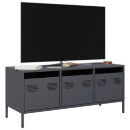 Berkfield Tv Cabinet Anthracite 101.5X39X43.5 Cm Cold-Rolled Steel - thumbnail 1