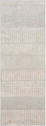 Livabliss Monaco-Geometric Grey Ivory Living Dining Bedroom Rug 80 X 220 Cm Easy Care, Non Shedding - thumbnail 1