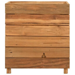 Walplus Raised Bed 50X40X55 Cm Recycled Teak Wood And Steel - thumbnail 3